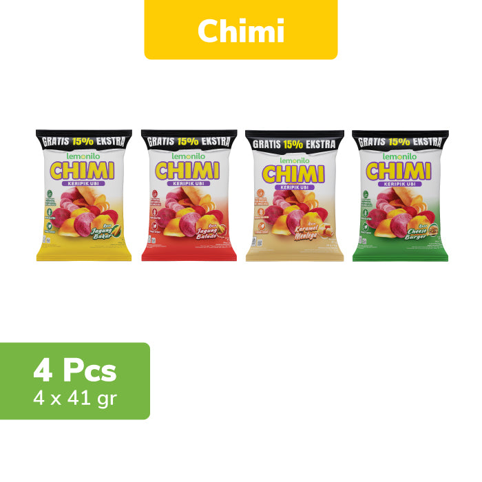4 Pcs Lemonilo Paket Komplit Chimi Keripik Ubi
