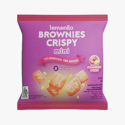 IFDBC00024-SPR/HRC LEMONILO BROWNIES CRISPY RASA STRAWBERRY CHEESE 8GR