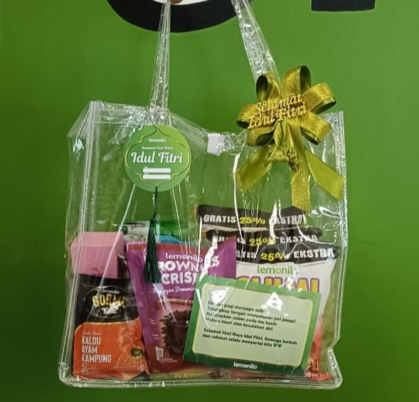 IMDLM00079 LEMONILO HAMPERS BAG TRANSPARENT