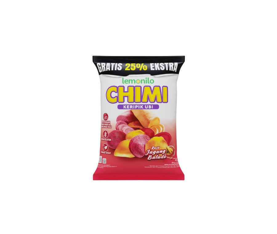 IFDCM00065-SPR/HRC LEMONILO CHIMI KERIPIK UBI RASA JAGUNG BALADO 10GR